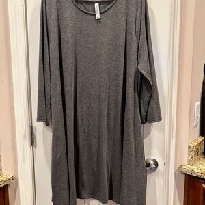 Zenana Outfitters Gray Swing Dress Sz 2x w Pockets